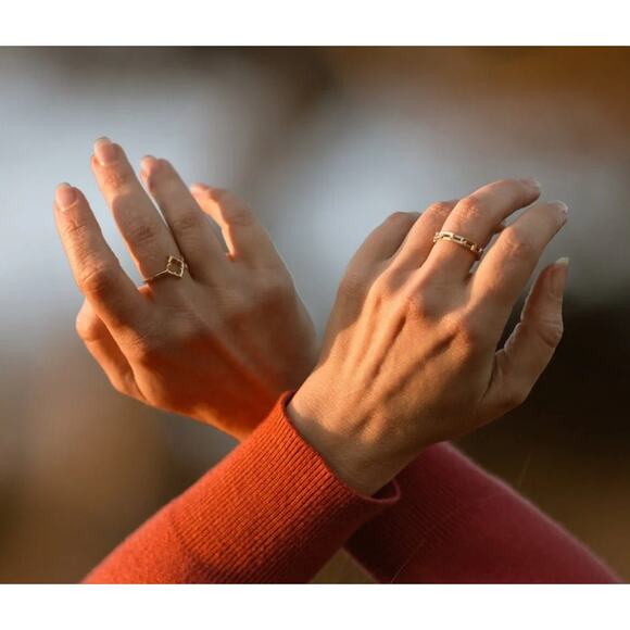 With Love Darling, Mia Link Ring, NWT, Size 8 - Picture 7 of 7